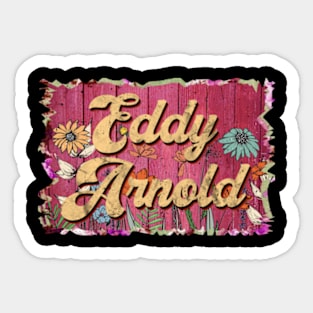 Classic Arnold Personalized Flowers Proud Name Sticker